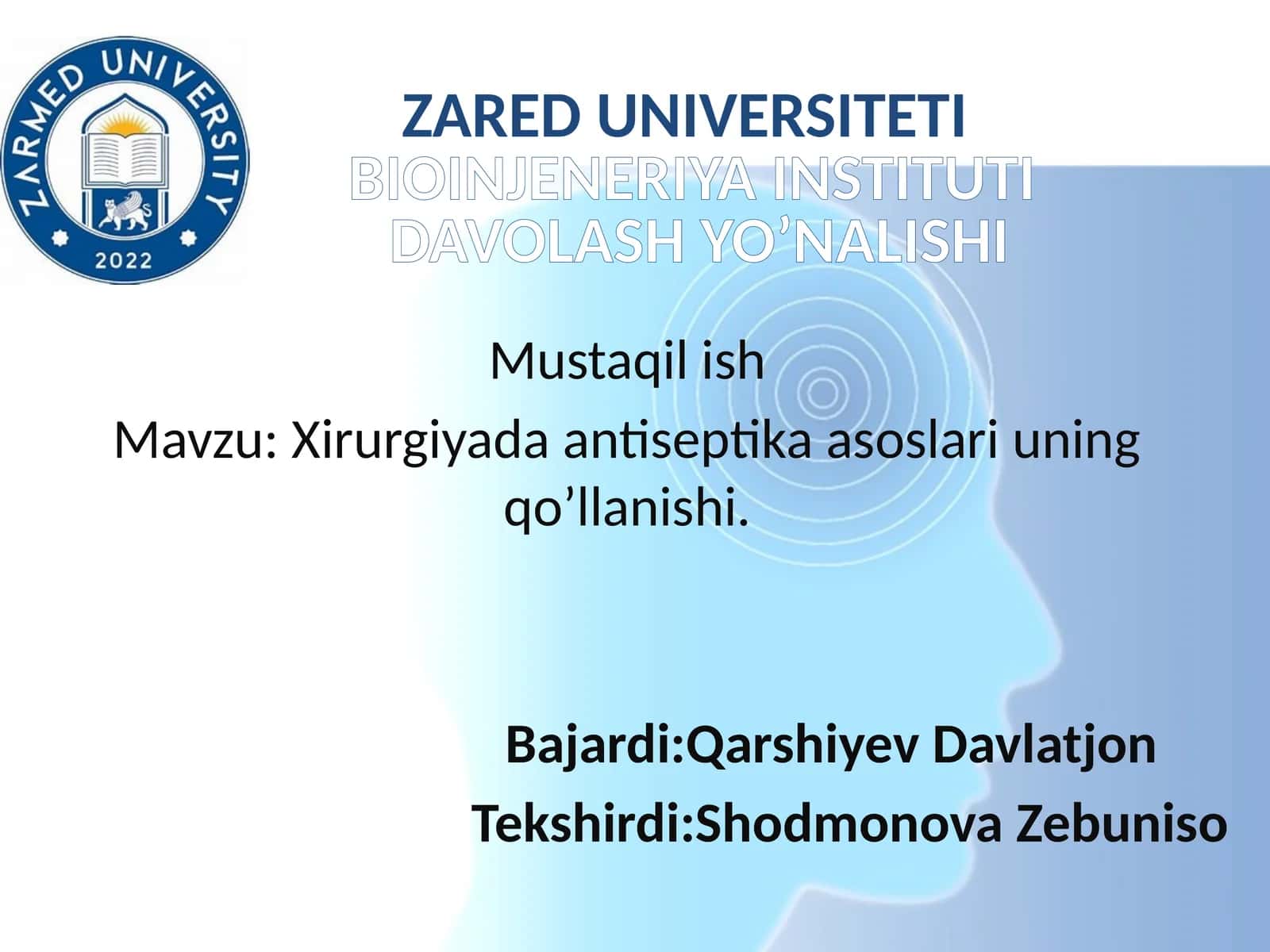 prezentatsiya og'riq tushunchasi tasnifi va anestezia mavzusida 1