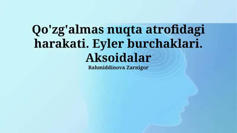 Eyler Burchaklari 1