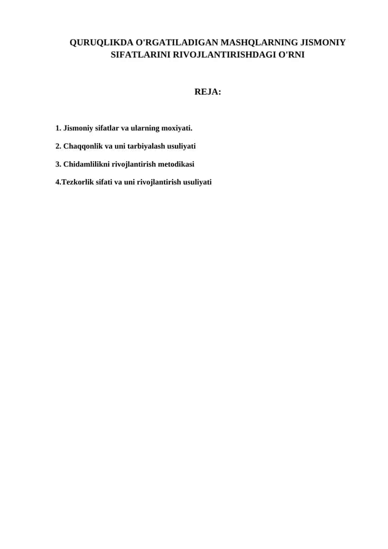 Jismoniy sifatlar va ularning moxiyati 1