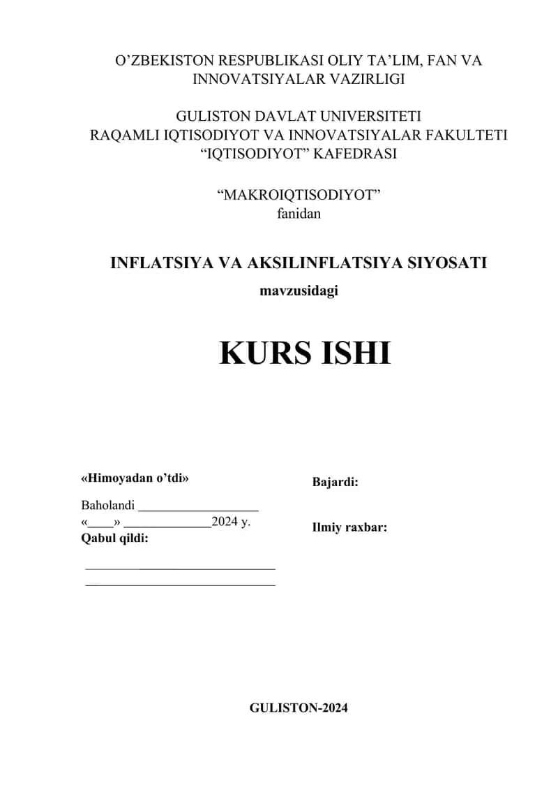 INFLATSIYA VA AKSILINFLATSIYA 1