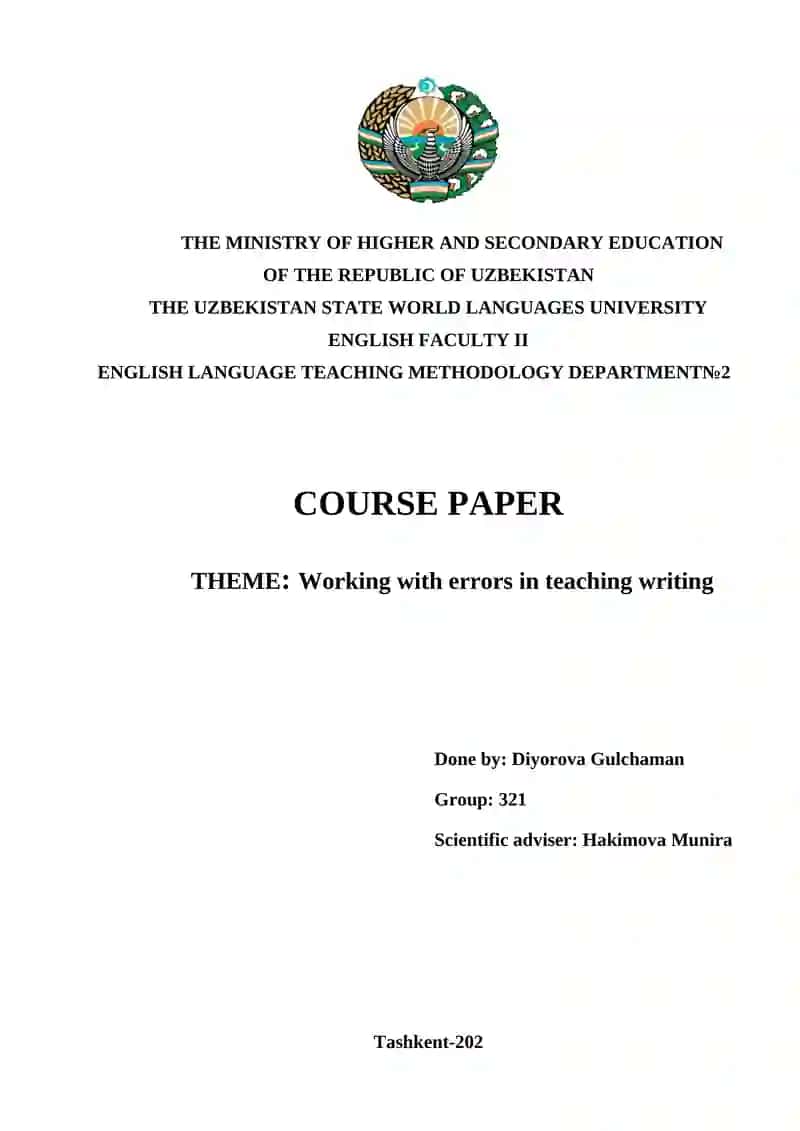 English Language Teaching Methodology
