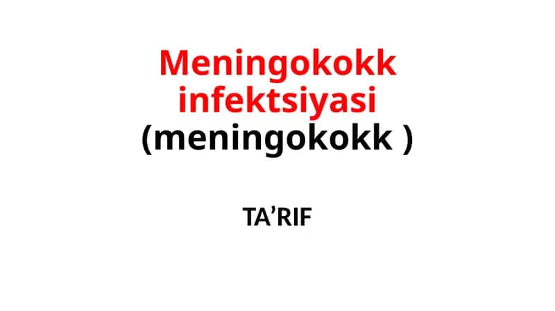 Meningokokkinfektsiyasi 1