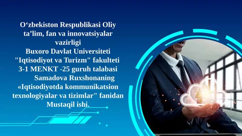 Bulut texnologiyasi tushunchasi 1