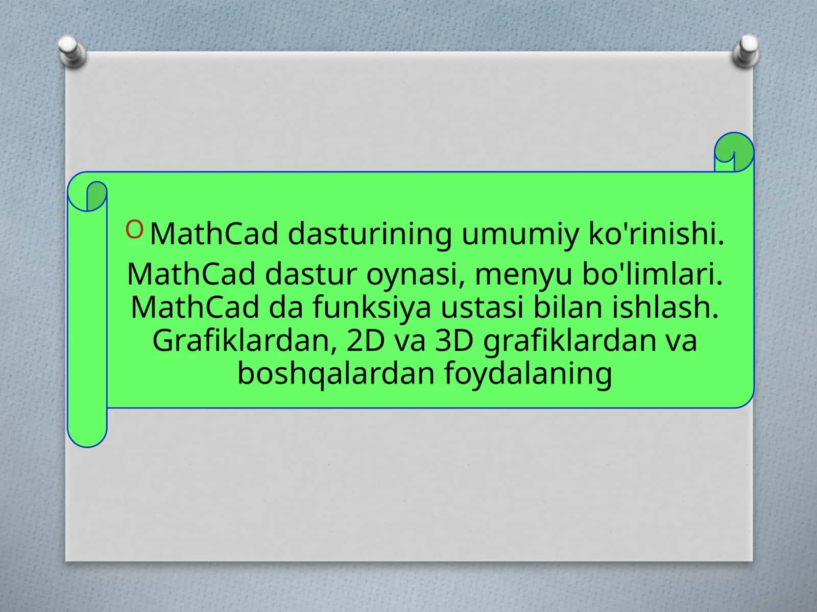 MathCaddasturiningumumiyko'rinishi 1