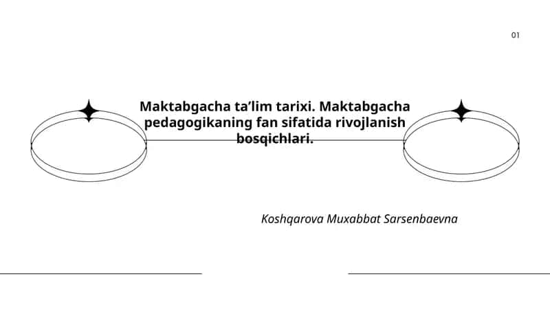 Maktabgacha taʼlim tarixi 1