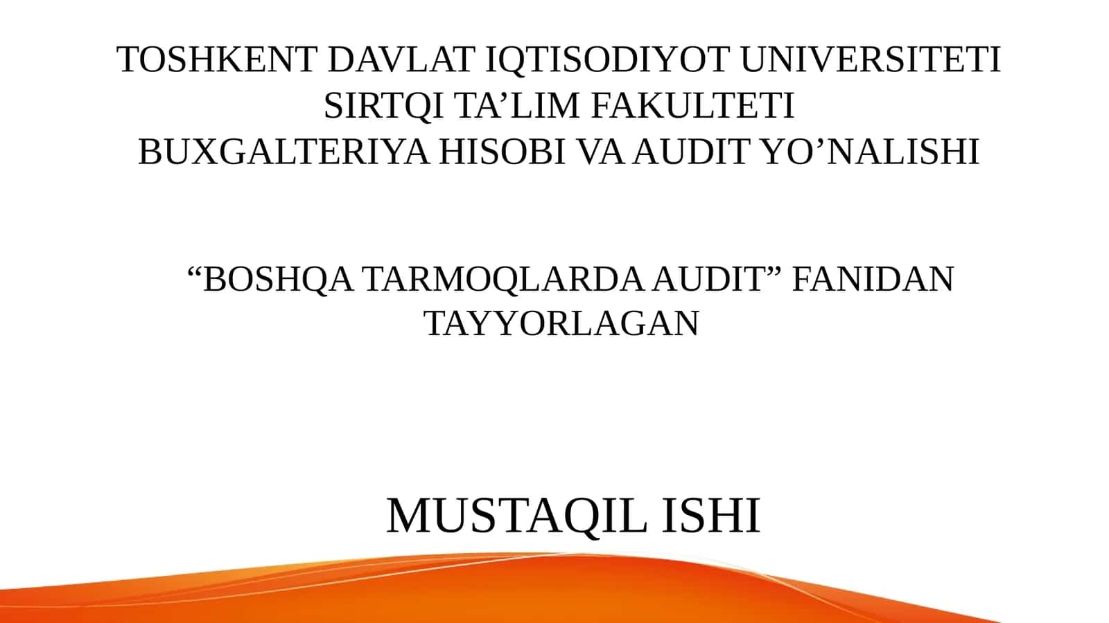 Ulgurji va Chakana Savdo Tashkilotlarida Muomala Xarajatlarini Audit Qilish 1