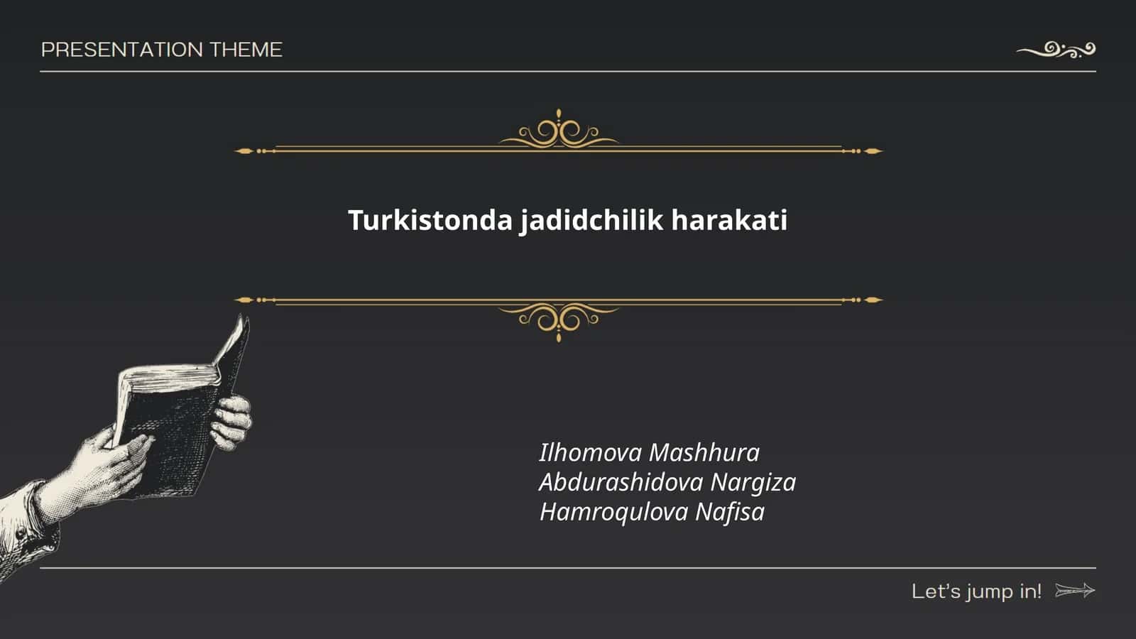 Turkistonda jadidchilik harakati 1