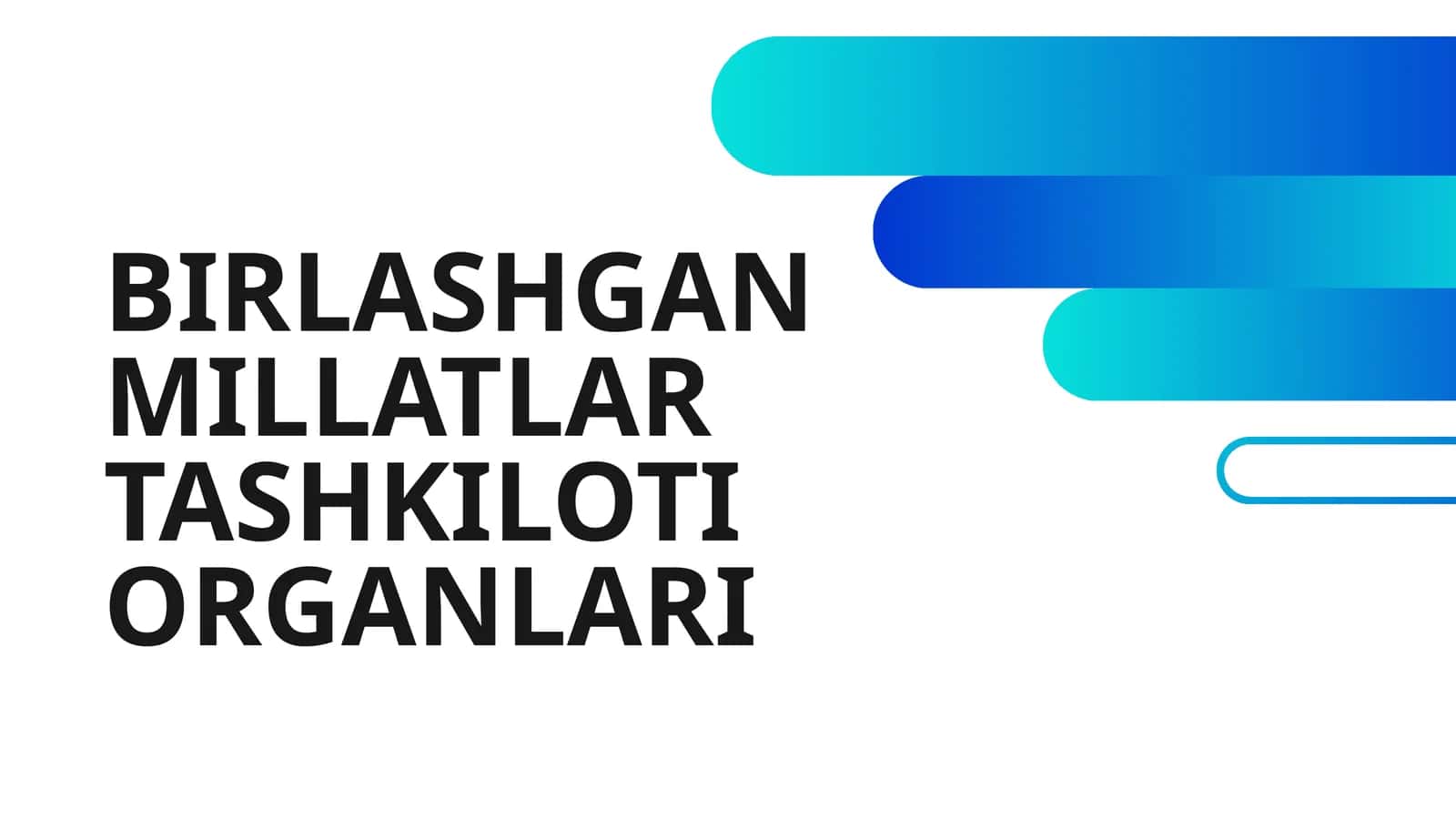 Birlashgan Millatlar Tashkiloti Organlari 1
