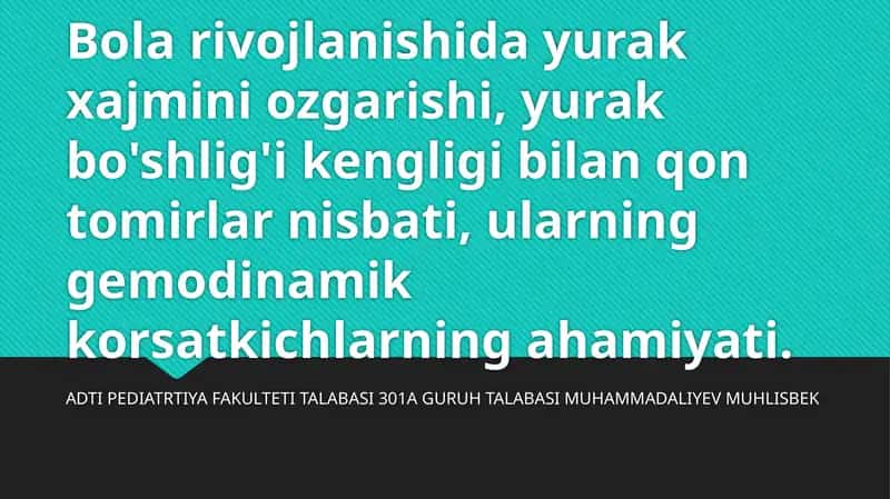 Bolarivojlanish 1