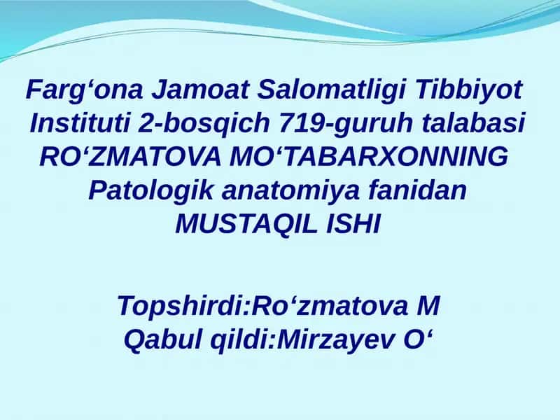 Immunitet va immunotolerantlik 1