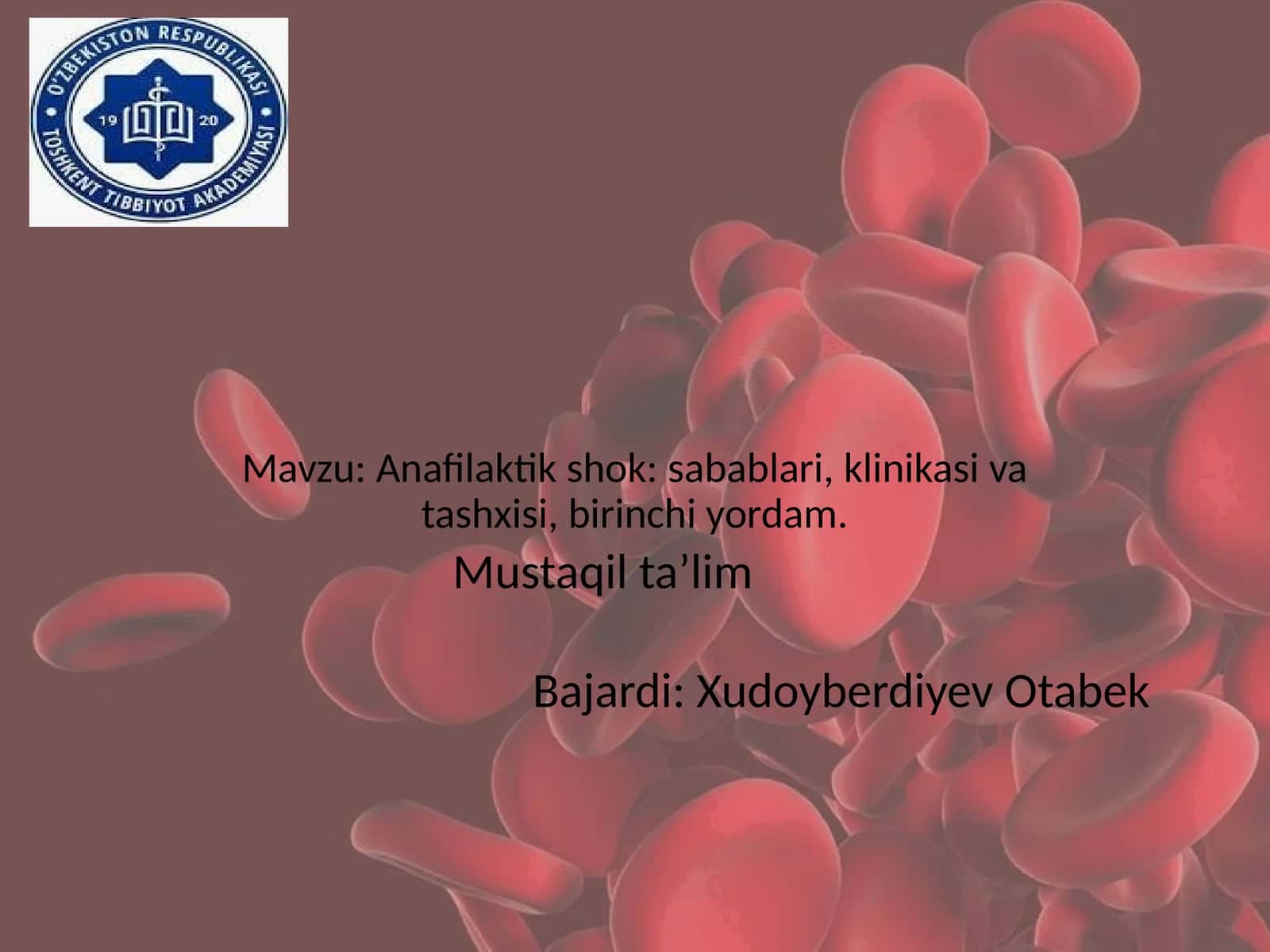 Anafilaktik shok: sabablari, klinikasi va tashxisi, birinchi yordam 1