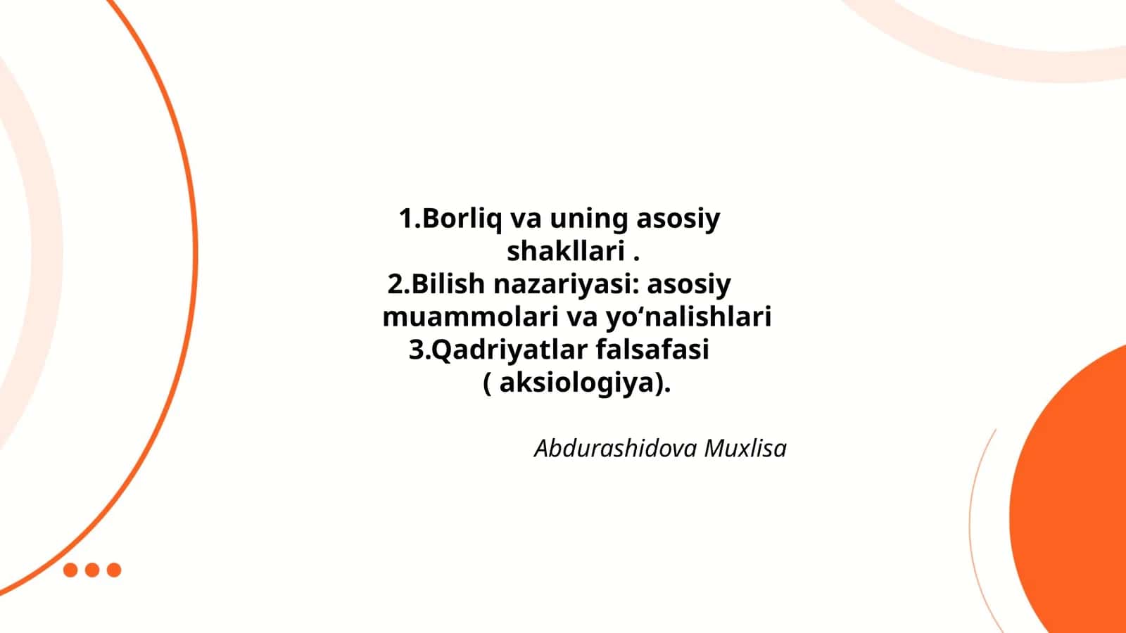 Borliq va uning asosiy shakllari 1
