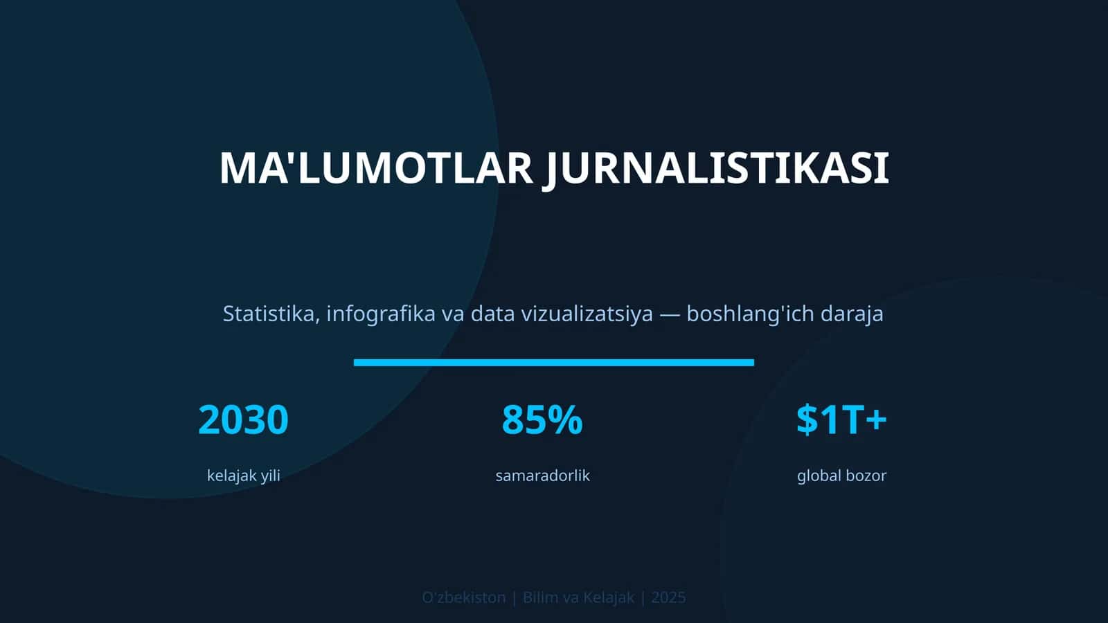MA'LUMOTLAR JURNALISTIKASI 1