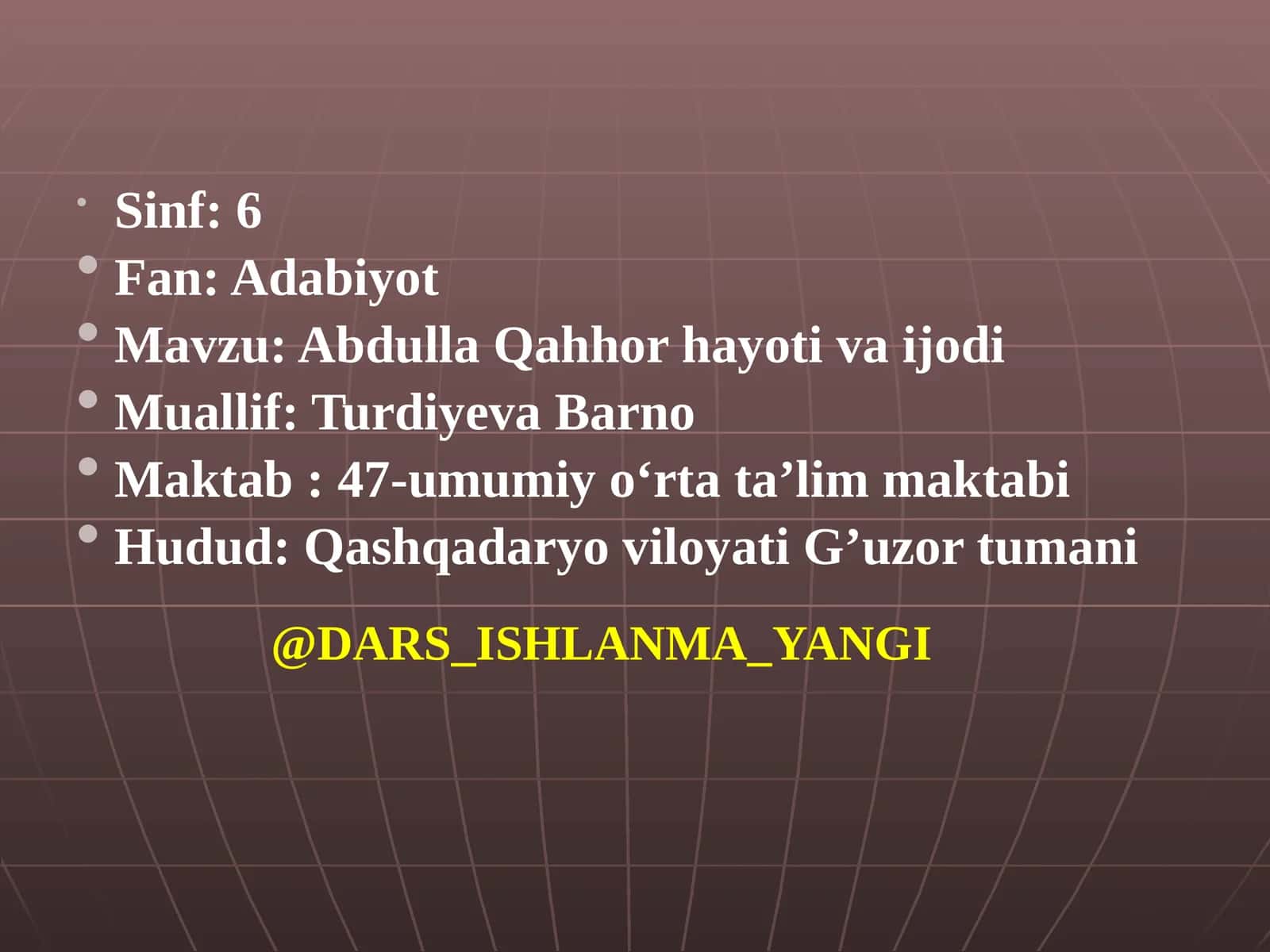 Abdulla  Qahhor   hayoti  va  ijodi 1