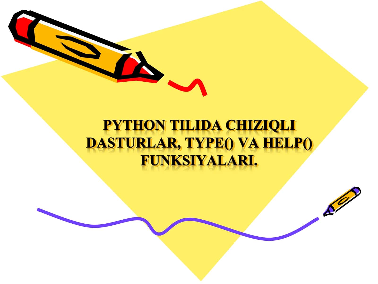 Python tilida chiziqli dasturlar 1