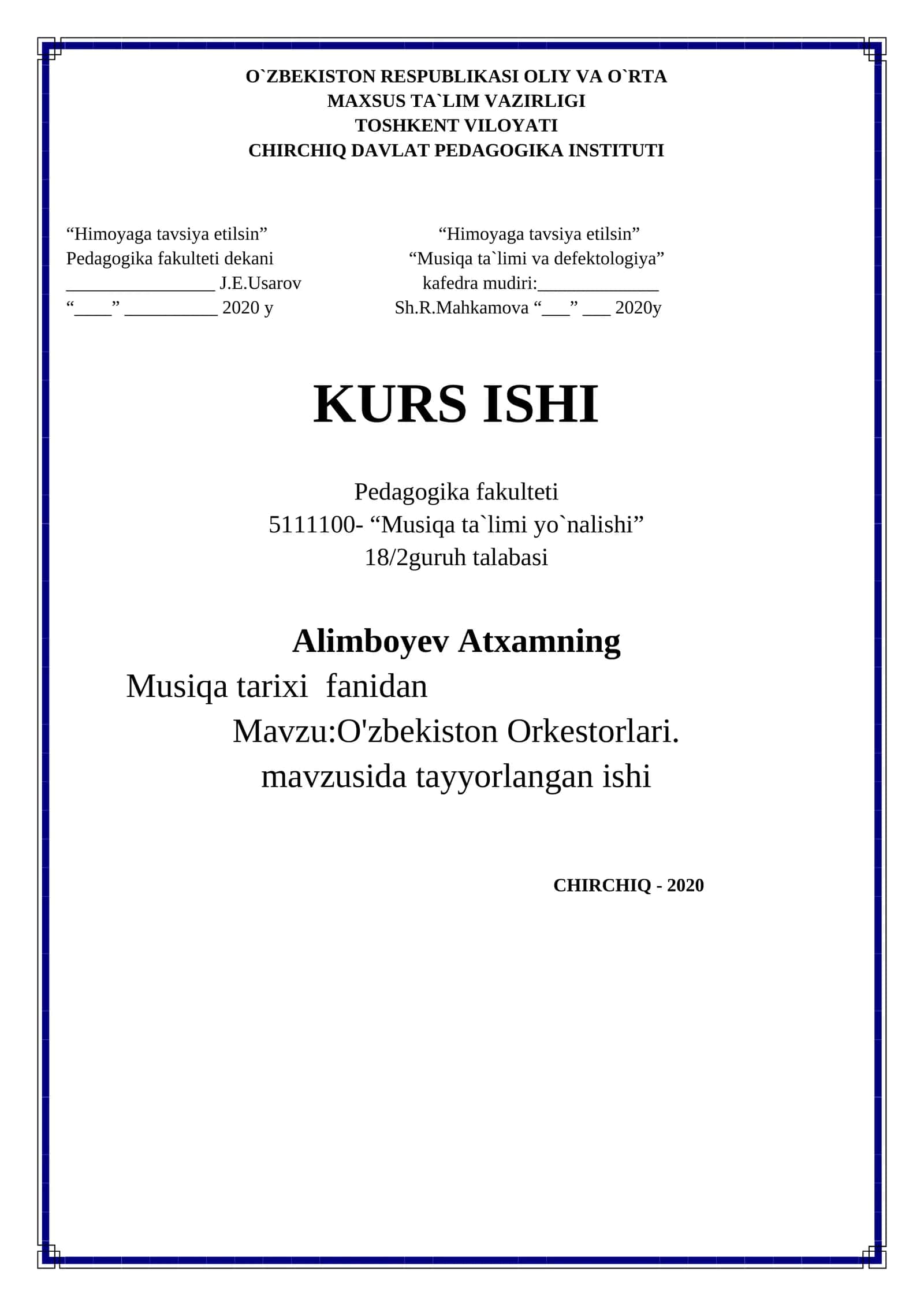 O'zbekiston Orkestorlari 1
