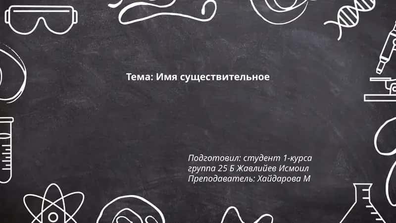 Имя существительное 1