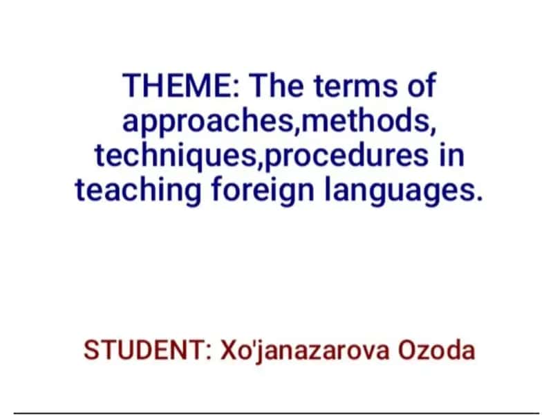 Teaching English at school 1