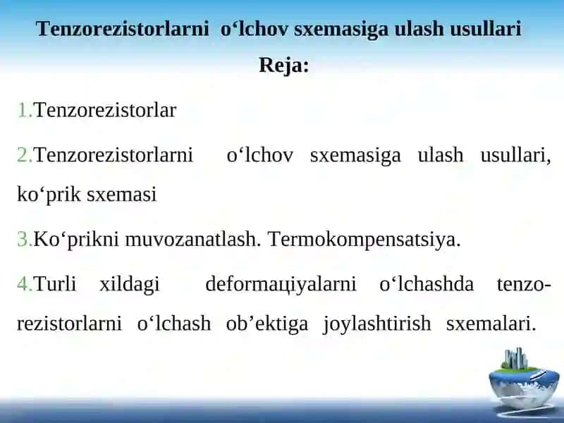 Tenzorezistorlar
