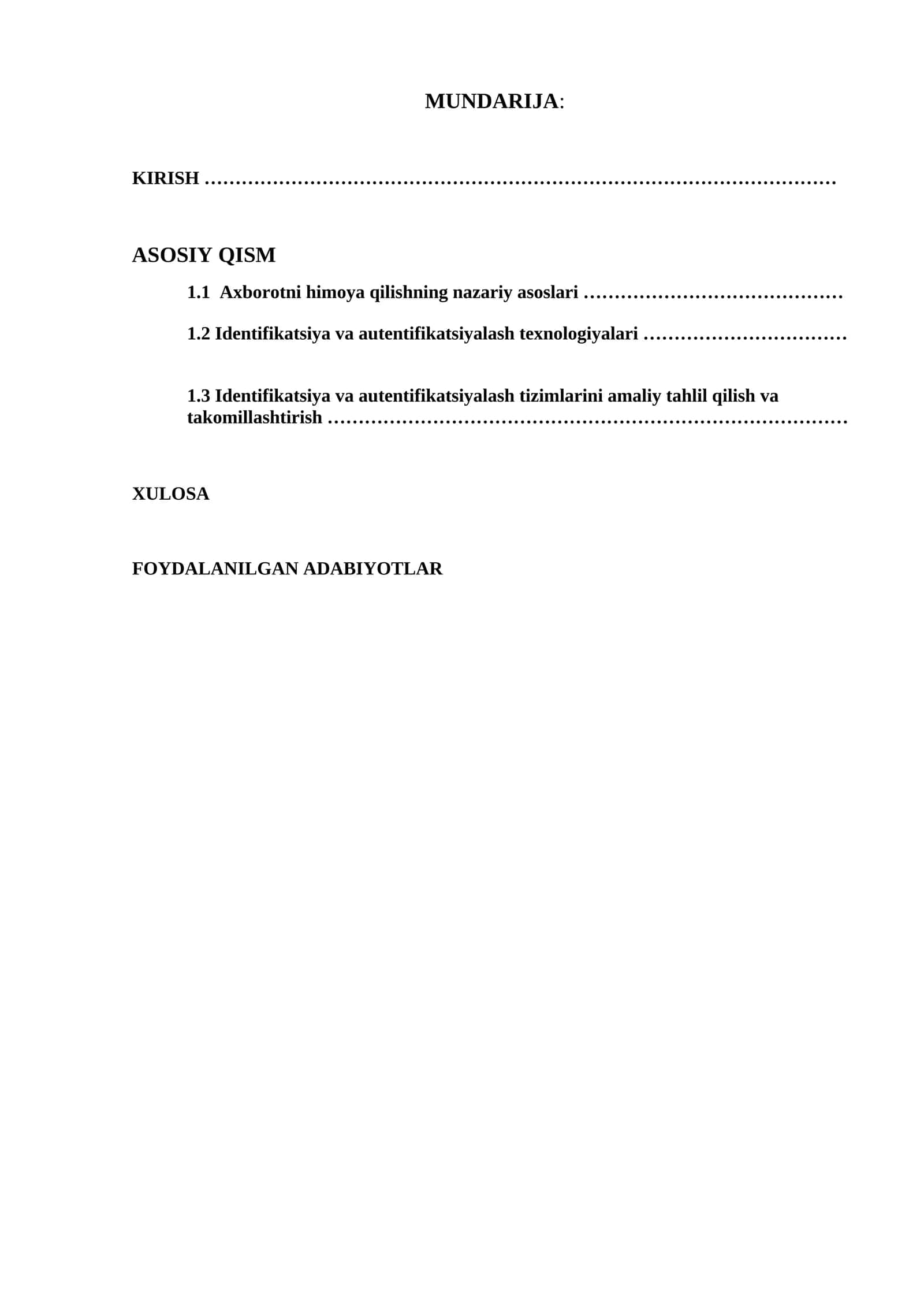 Identifikatsiya va autentifikatsiyalash 1