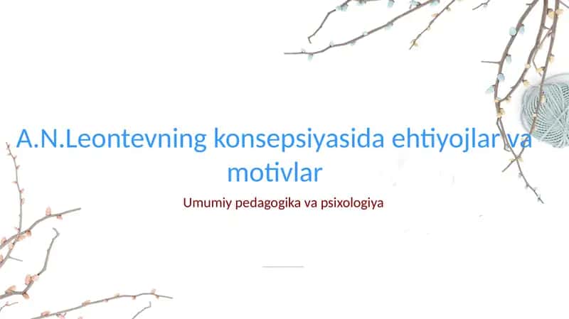 Umumiy pedagogika va psixologiya 1