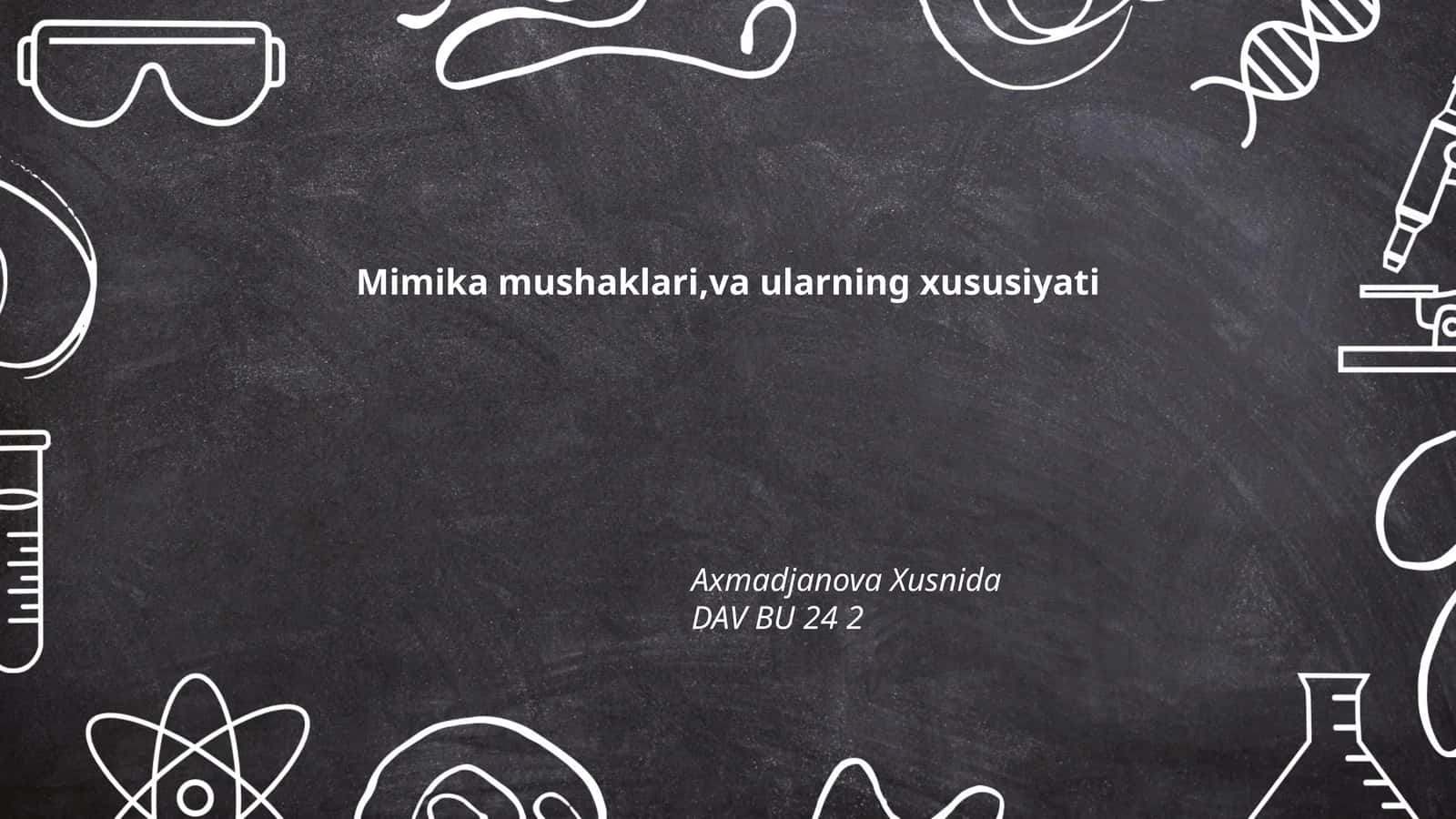 Mimika mushaklari, va ularning xususiyati 1