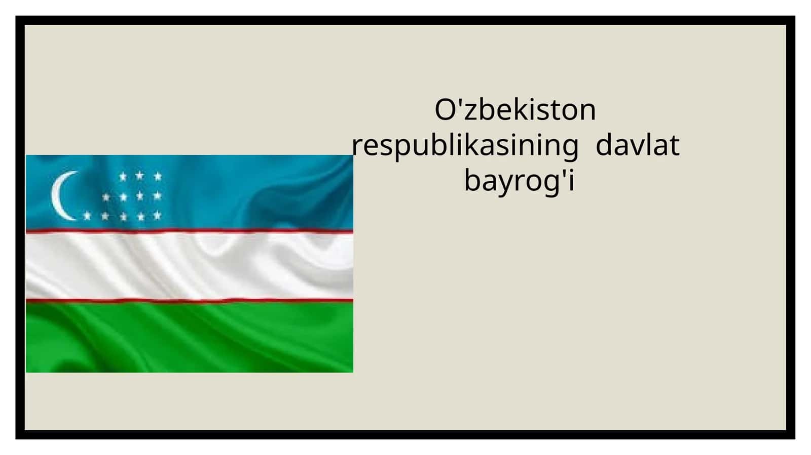 Davlat bayrog'i 1