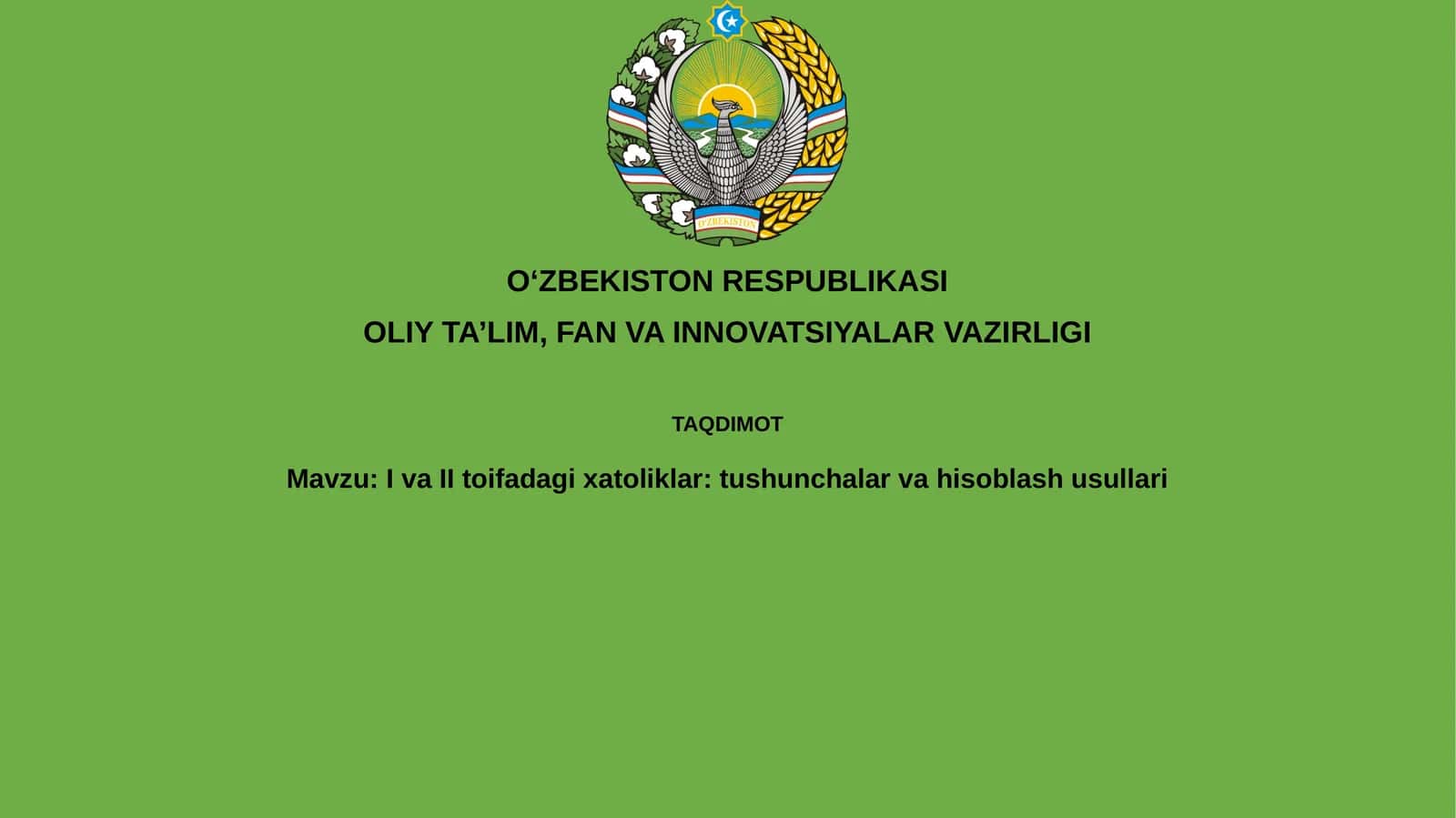 IvaIItoifadagixatoliklar:tushunchalarvahisoblashusullari 1