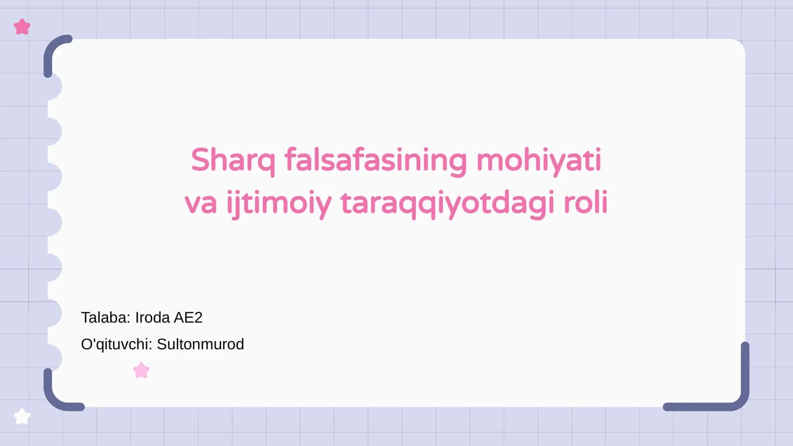 Sharq falsafasining mohiyati va ijtimoiy taraqqiyotdagi roli 1