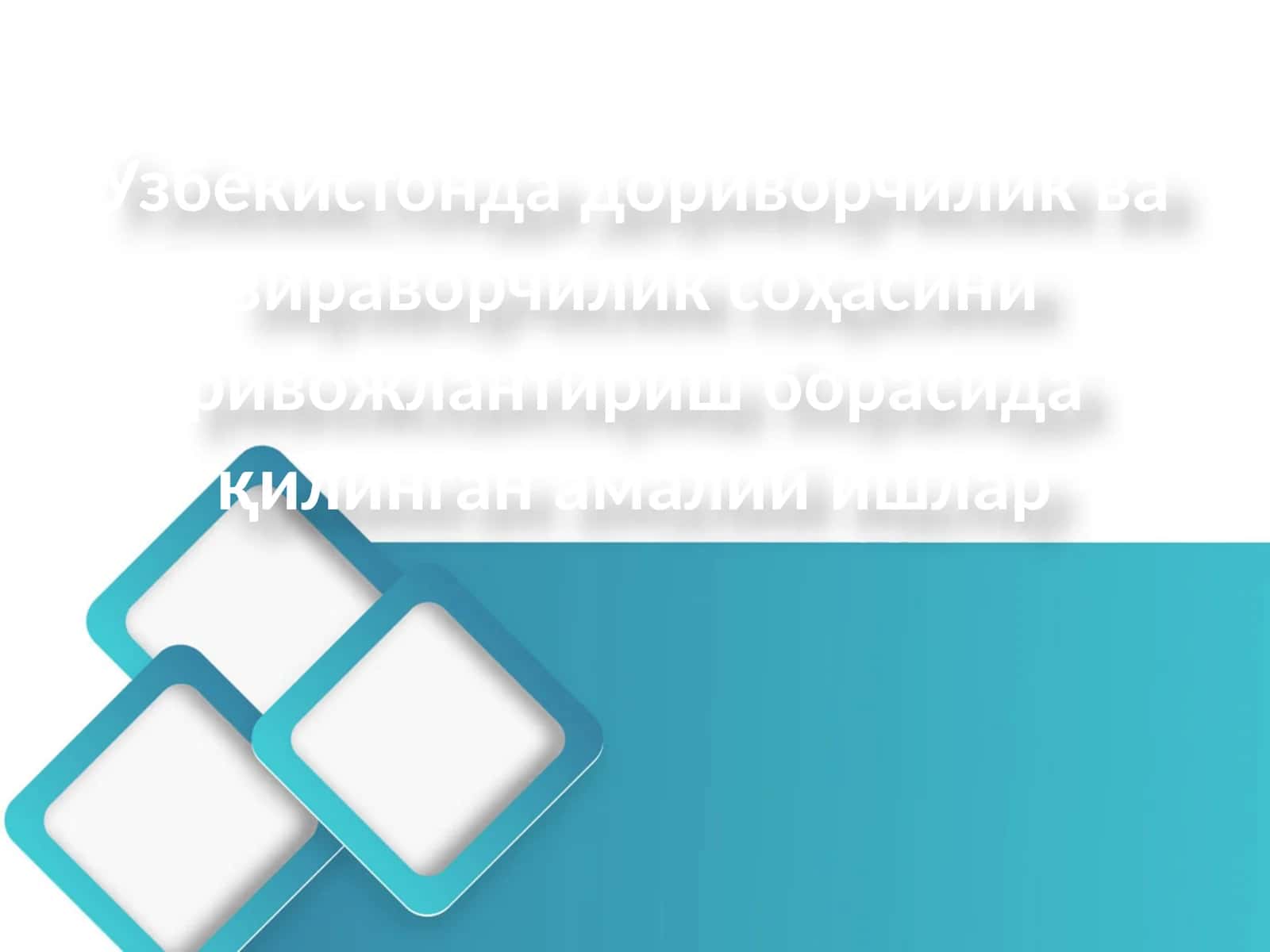 Доривор ва зираворчилик соҳасини ривожлантириш борасида амалий ишлар 1