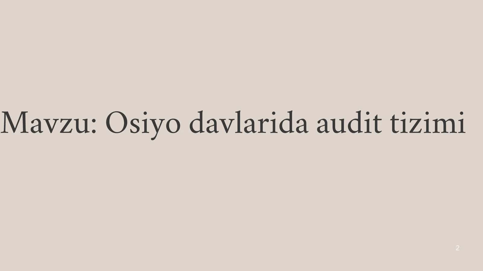 audit haqida malumot 1