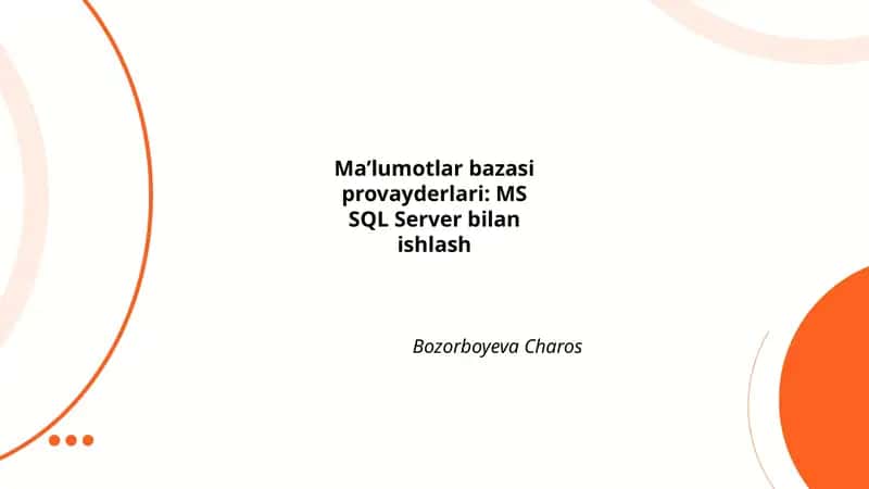 MS SQL Server 1