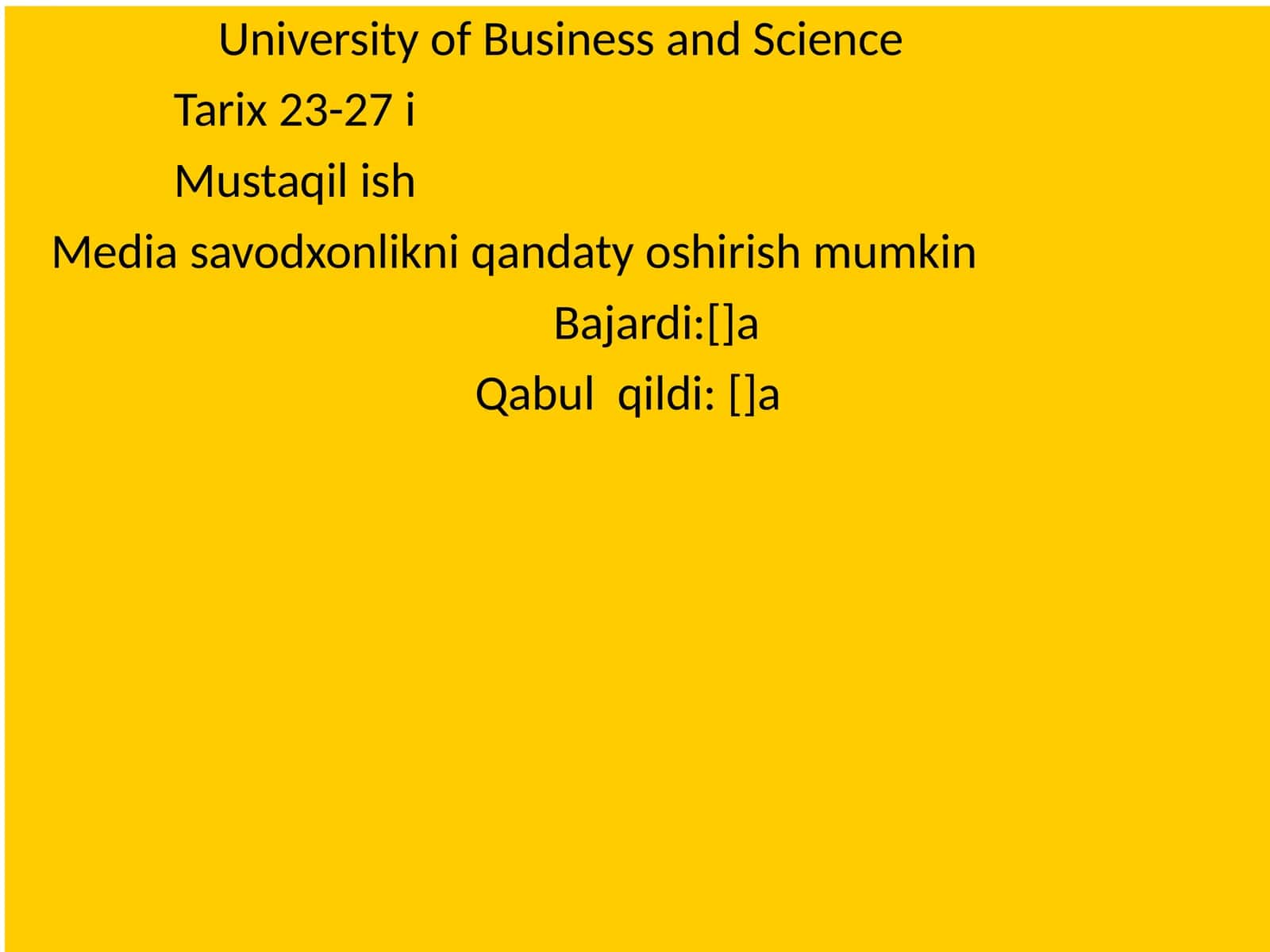 Mediasavodxonlik 1