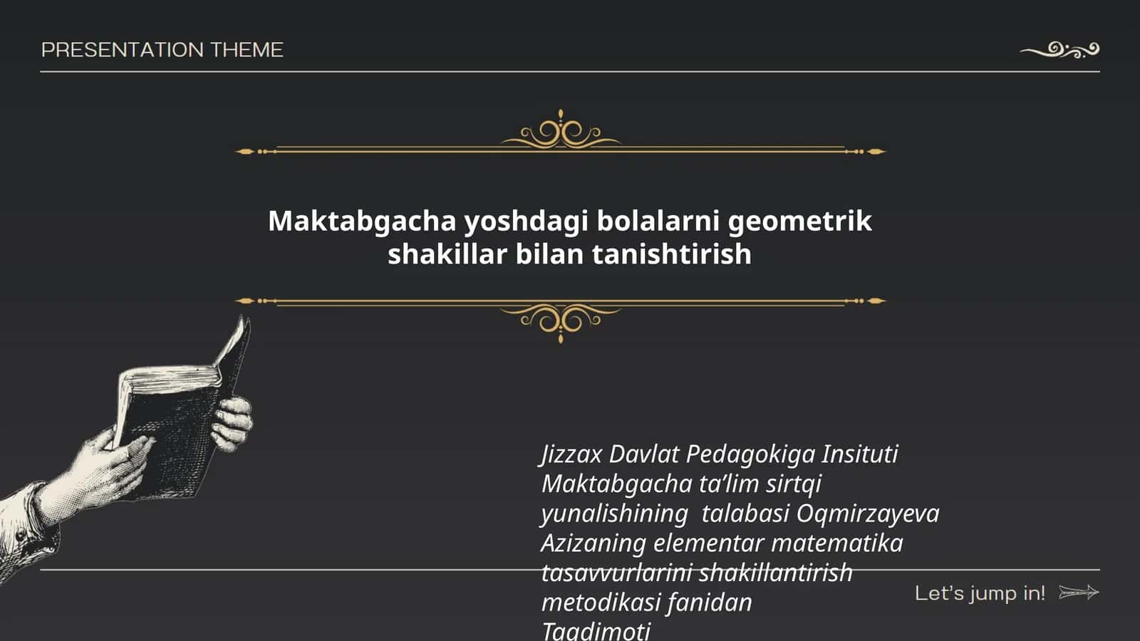 Maktabgacha yoshdagi bolalarni geometrik shakillar bilan tanishtirish 1