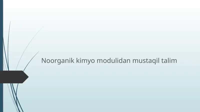 Aralash tuzlar . 1