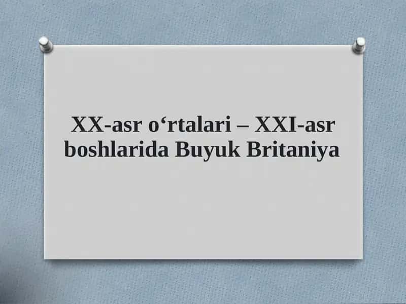 Leyboristlar hokimiyatda 1945-1951-yillar – Siyosiy mayatnik 1