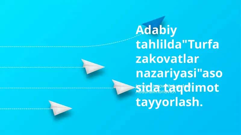 Adabiy Asarlarda Aqlning Favqulodda Darajadagi Namoyon Bo'lishi 1