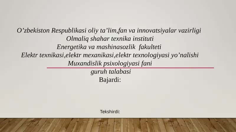 Muhandislik psixologiyasining simulyatsiya usullari 1