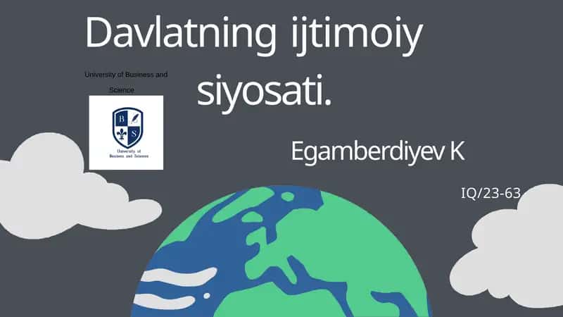 Davlatning iqtisodiyosati 1