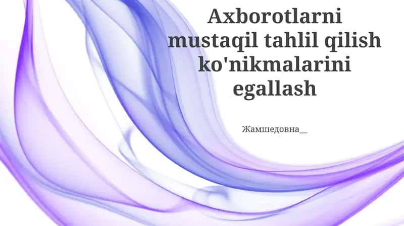 Tanqidiy Baholash Usullari 1