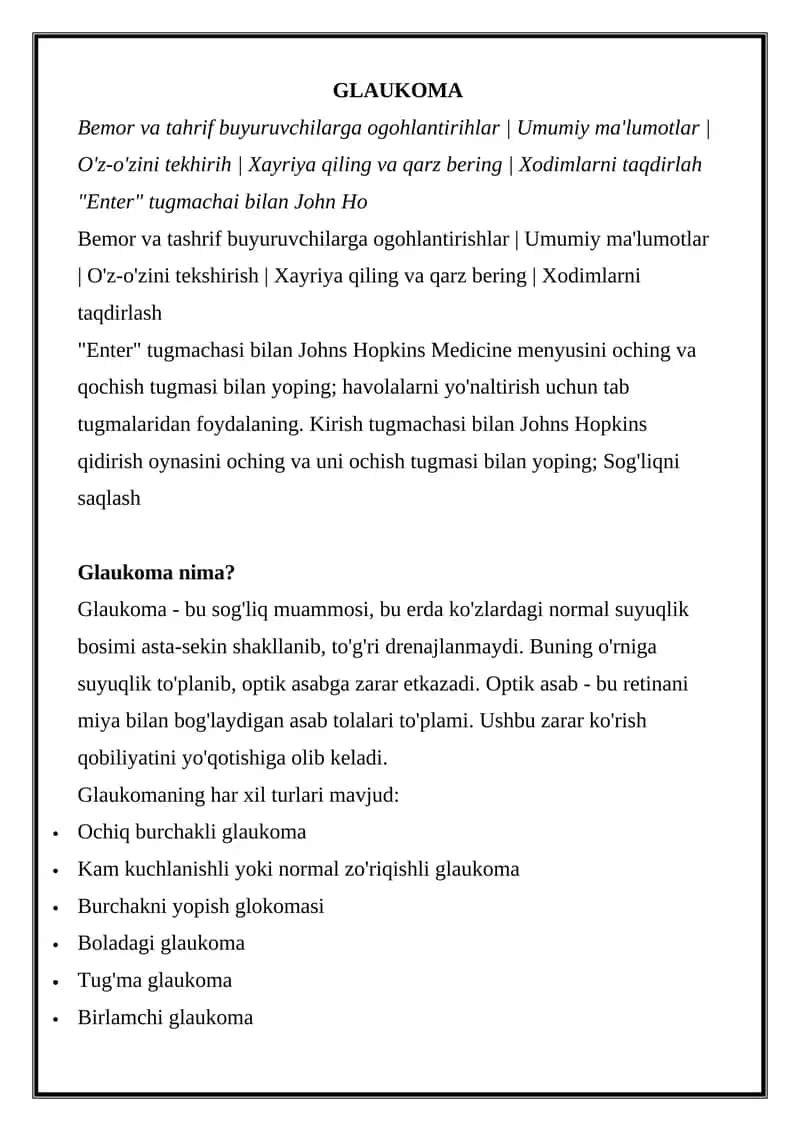 Glaukoma 1