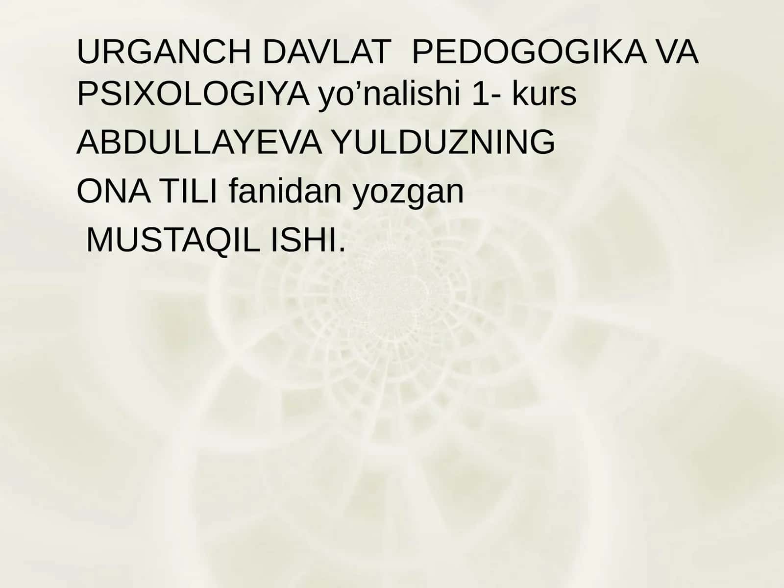 Alisher Navoiyning O’zbek adabiy tili rivojlanishdagi o’rni 1