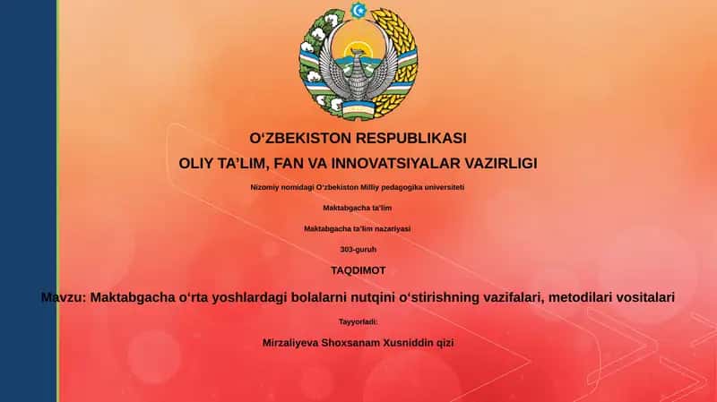 Maktabgacha taʼlim nazariyasi 1