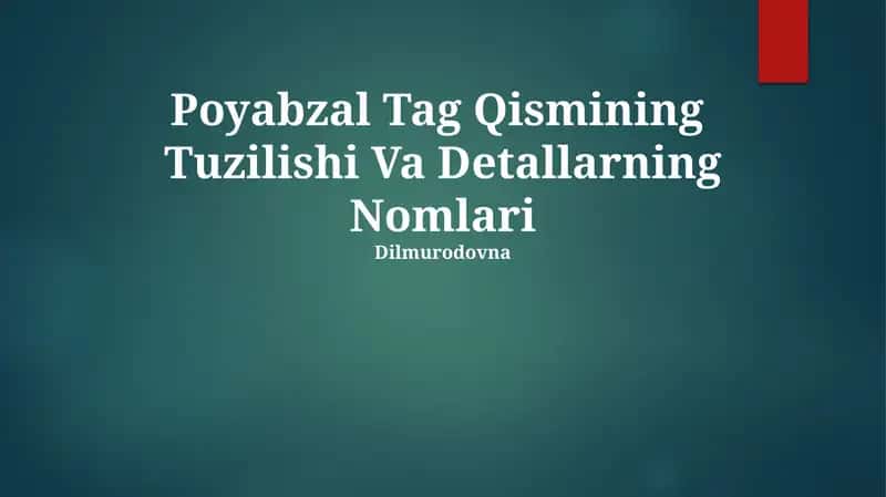 Poyabzal Tag Qismining Tuzilishi Va Detallarning Nomlari 1