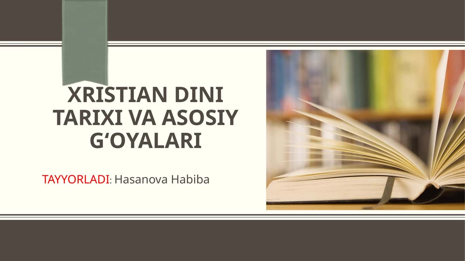 Xristiandinitarixivaasosiygʻoyalari 1