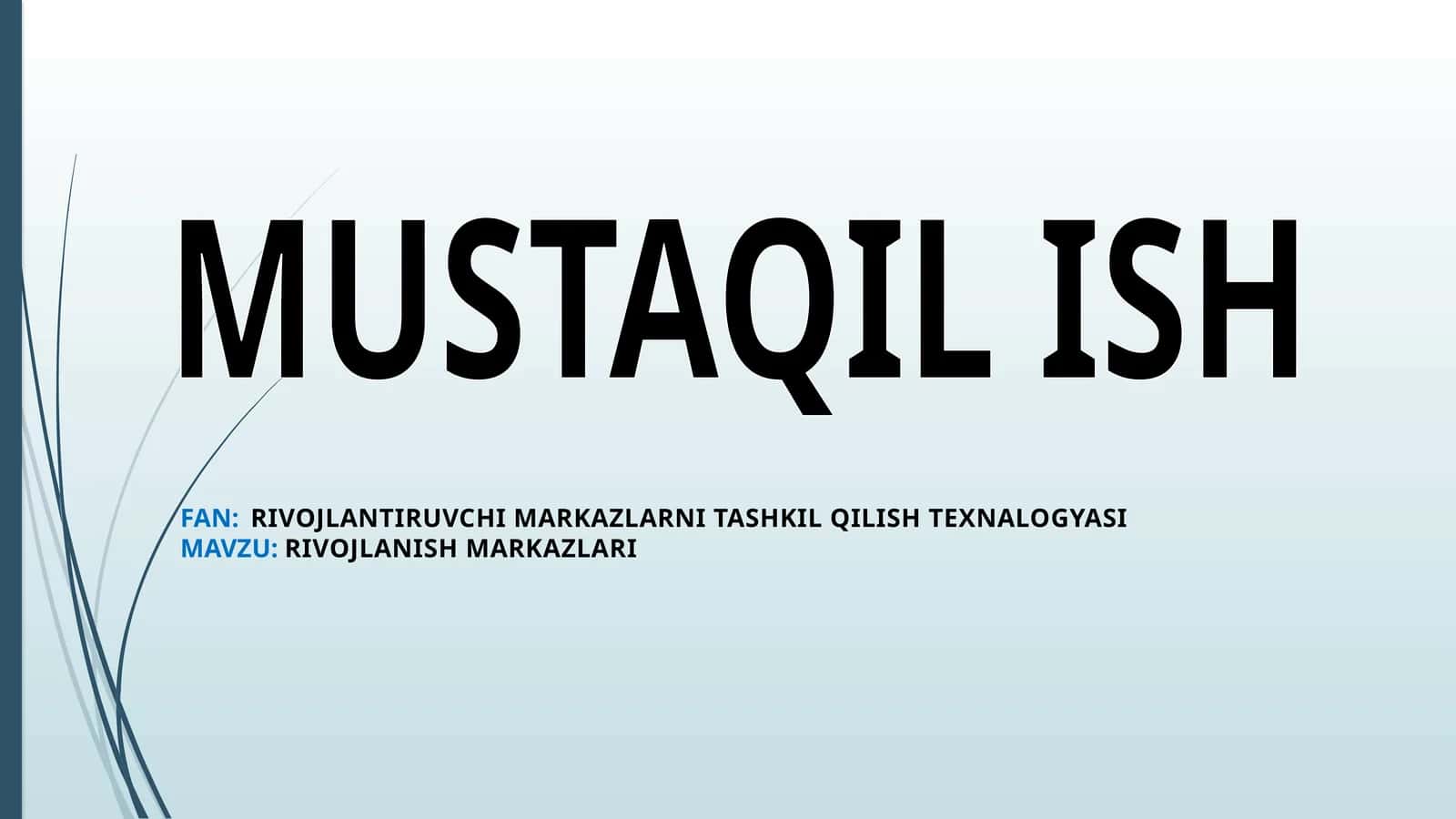 RIVOJLANISH MARKAZLARI 1