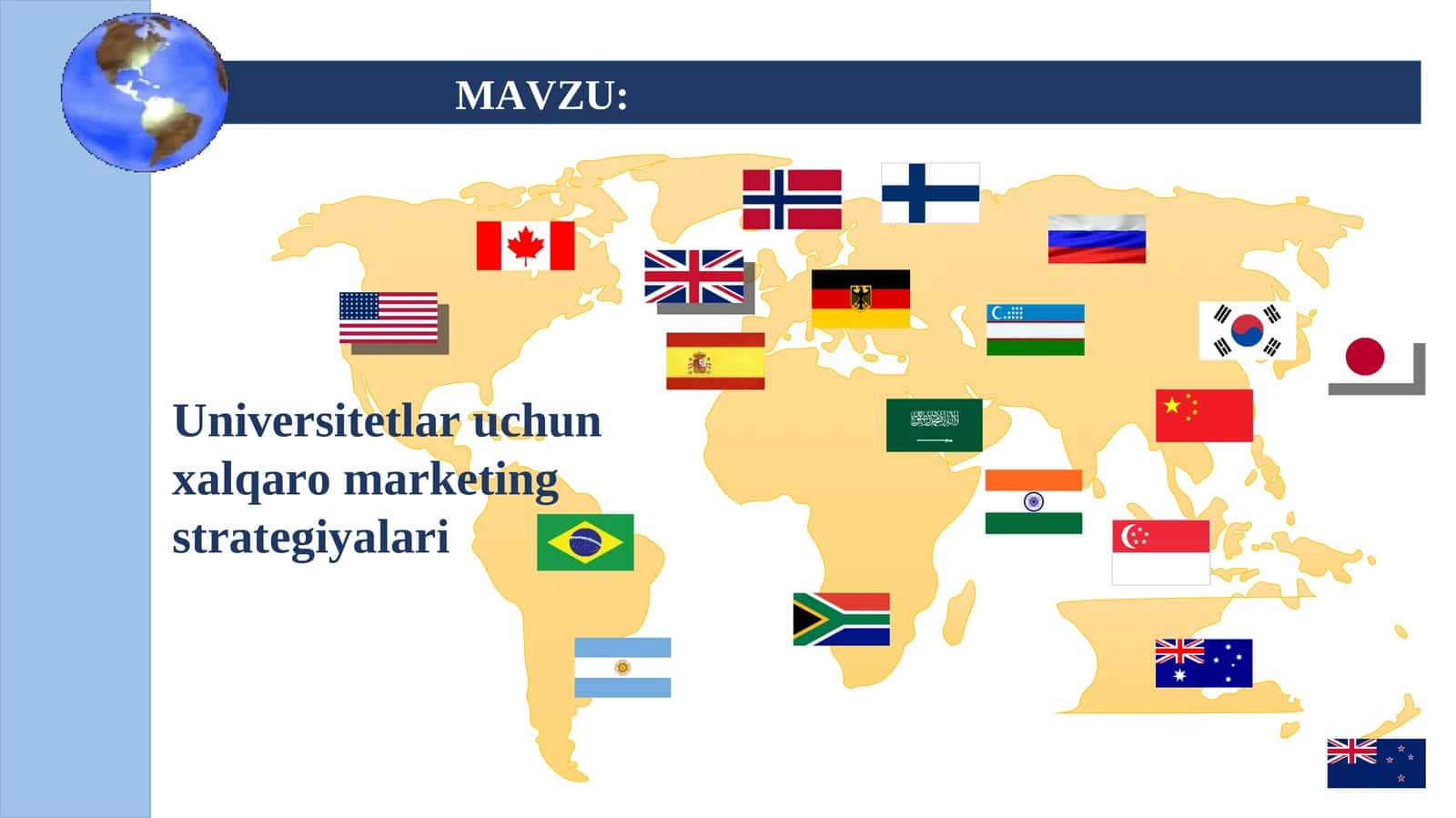 Xalqaro marketing strategiyalari 1