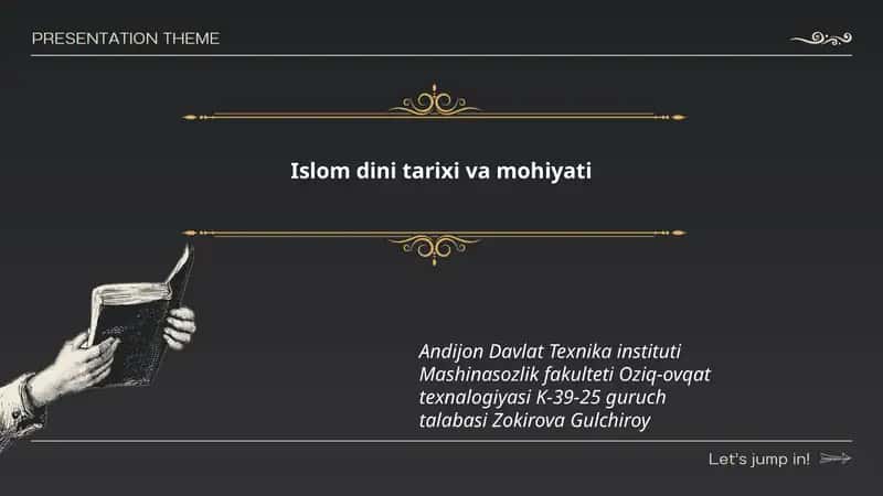 Islom dini tarixi va mohiyati 1