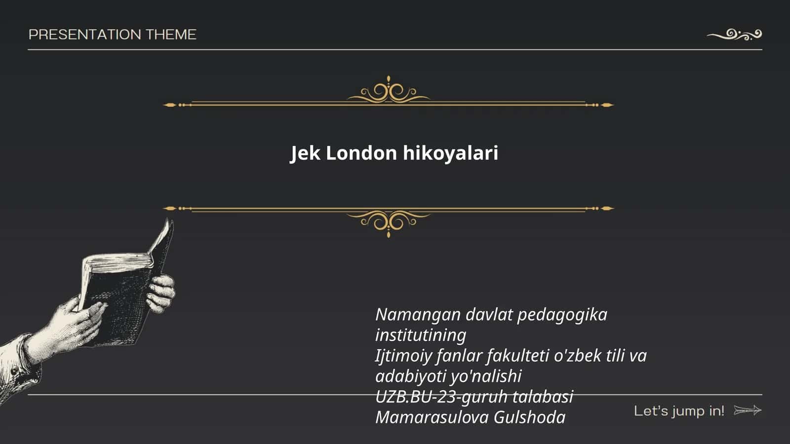 Jek London hikoyalari 1