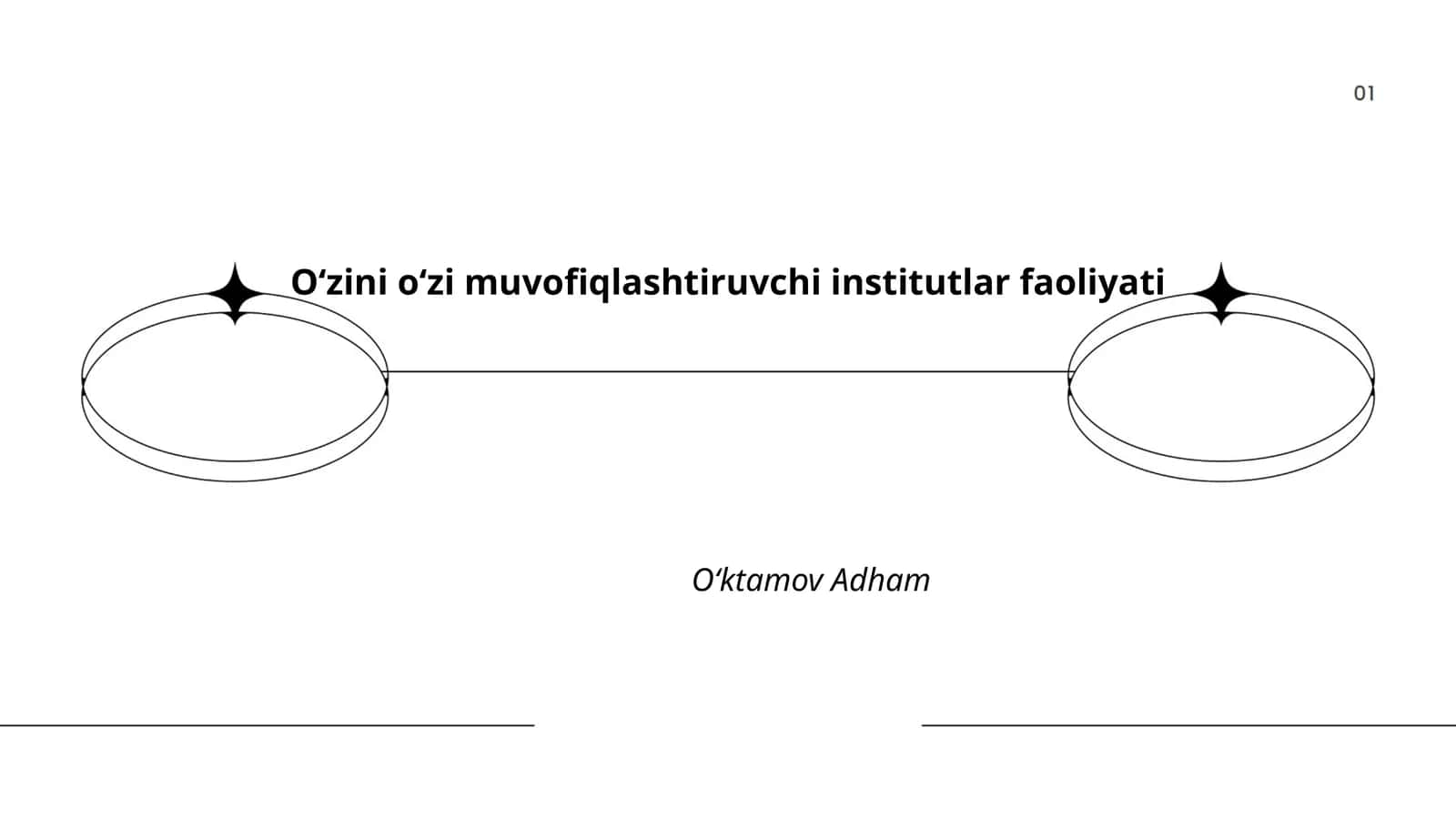 Oʻzini oʻzi muvofiqlashtiruvchi institutlar 1